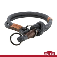 Нашийник-зашморг для тварин Trixie 17261 "BE NORDIC",S-M: 40см/8мм,темно-сірий/коричневий (TX-17261) 4011905172613