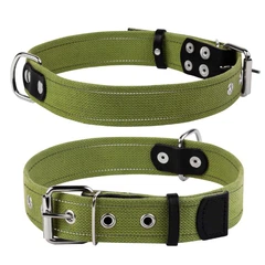 Нашийник для собак CoLLaR, х/б тесьма со светоотражаючою ниткою