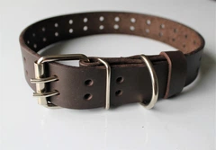 Нашийник з натуральної шкіри Lockdog S(16-29 см) (zoo0005289)