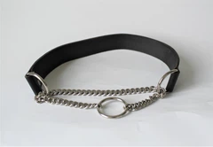 Нашийник з натуральної шкіри Lockdog M(30-44 см) (zoo0005278)