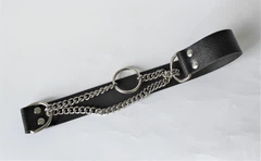 Нашийник з натуральної шкіри Lockdog M(30-44 см) (zoo0005278)