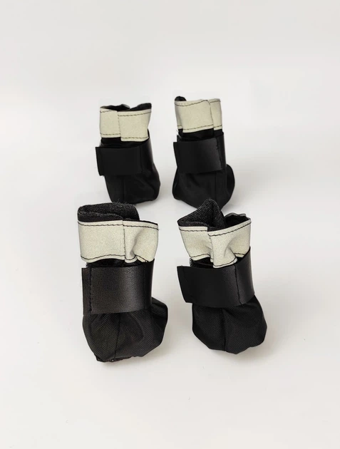 Взуття для собак DogClub Мішечки/липучка Black 2" (2,7*3,4 см)