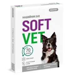 Нашийник для собак Provet SOFTVET БІО репелентний від бліх та кліщів 70 см (MLZ11597)