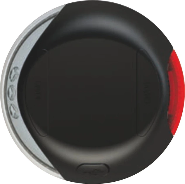 Flexi ліхтарик LED USB для повідців рулеток d7см чорний 44216