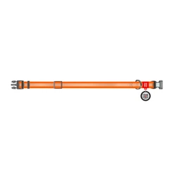 Нашийник WAUDOG Waterproof помаранчевий, світловідбивний ш=15мм д=25-35см (4823089343792)