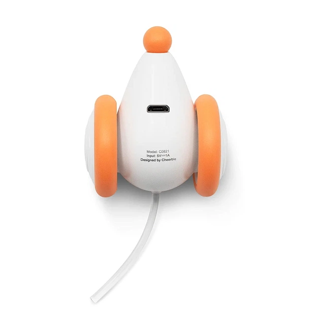 Інтерактивна іграшка для котів Cheerble Wicked Mouse C0821 (Біло-помаранчевий)