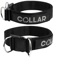 Амуніція Collar Нашийник "POLICE" №2 для собак з нейлону, на липучці, чорний L (z6439)