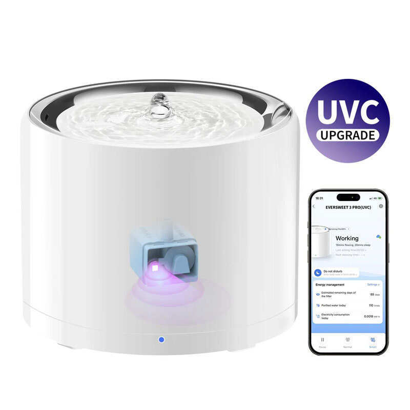 PETKIT Eversweet 3 PRO Water Fountain White - Смарт поїлка UVC стерилізацією для котів та собак дрібних порід