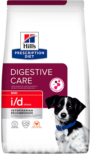 Hill's Prescription Diet i/d Stress Mini (ActivBiome+) - Корм-дієта з куркою та інноваційною сумішшю пребіотичних харчових волокон для собак, що допомагає впоратися зі стресом