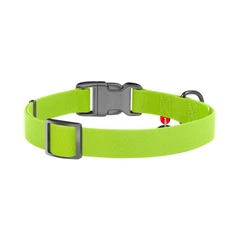 Нашийник для тварин WAUDOG Waterproof з QR паспортом Ш 25 мм Д 38-58 см салатовий (27775)