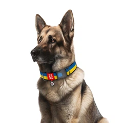 Нашийник для собак Waudog Nylon Colors of freedom з QR паспортом/пластиковим фастексом XXL 35 мм х 46-70 см (284-4020 Col)