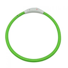 LED нашийник 40 см Croci USB силікон зелений