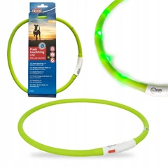 Нашийник USB Trixie XS-XL, що світиться, 70см/10мм (салатовий) TX-12648
