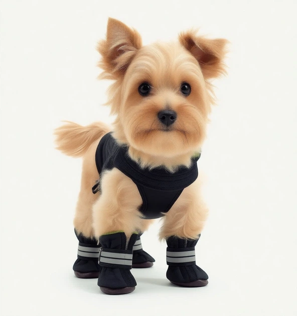 Bingo Взуття черевики для собак із флісом чорні 3х4х7 см 4542277
