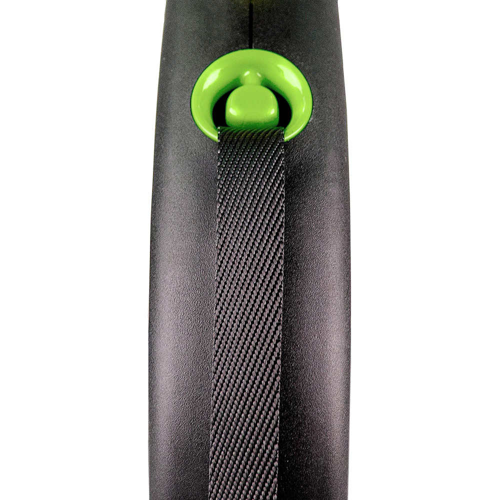 Flexi Black Design повідець-рулетка для собак М стрічка 5 м - зелений M