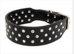 Нашийник з натуральної шкіри Lockdog L(45-55 см) (zoo0005230)