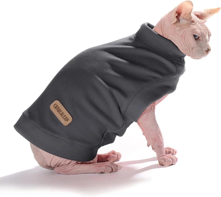 Без бренду Dog Jumper м’який флісовий светр для собак і котів S, темно‑сірий — теплий пуловер на осінь/зиму