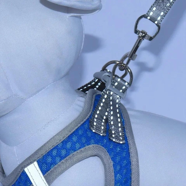 Xtep Шлея з повідцем для собак "YOKKIN" Blue Size S