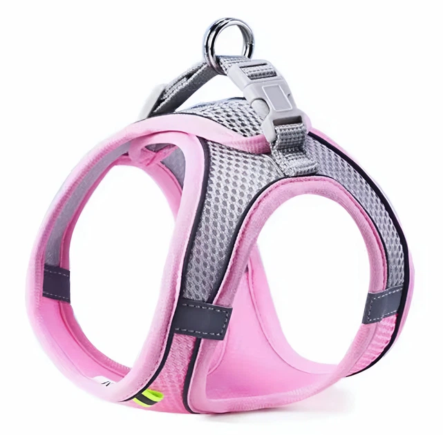 Без бренду Шлея-жилет світловідбиваюча для кішок та собак Harness Vest M Pink