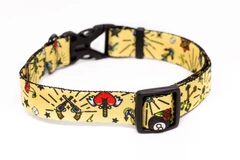 Без бренда Нашийник для собак нейлон BAT&RO Tattoo 25мм 40-50 см леопард татуювання (00113)