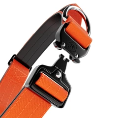 Тактичний нашийник з ручкою для собак BullyBillows Combat Collar Handle 4 cm S: 40 мм, ОШ 40-50 см Помаранчевий