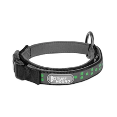 Без бренда Світловідбиваючий нашийник для собак TUFF HOUND 1537 Black XS з утяжкой