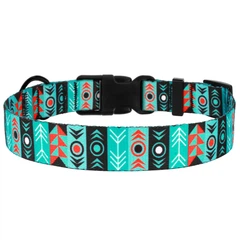 Нашийник Для Собак BronzeDog Urban Tribal з Пластикової Пряжкою Інки Різнобарвний 25 мм 43-66 см (53/1336)