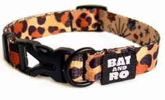 Без бренда Нашийник для собак нейлон BAT&RO Leo XS 16мм 24-34 см леопард (00386)