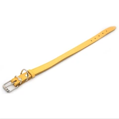 Zoo Hunt Нашийник для собак Zoo-hunt шкіряний Весна жовтий 1,6/23-31 см