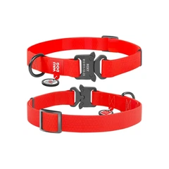Нашийник для тварин WAUDOG Waterproof з QR паспортом XL Ш 25 мм Д 35-58 см(червоний) (27843)