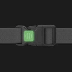 Нашийник WAUDOG Waterproof чорний ш=20мм д=28-40см (4823089323787)