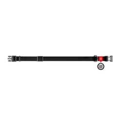 Нашийник WAUDOG Waterproof чорний ш=20мм д=28-40см (4823089323787)