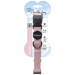 M Pets M-Pets Gentle Dog Collar Pink - Нашийник для маленьких, середніх і великих порід собак L/2,5x38-66 см (6953182754619)