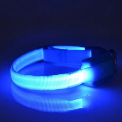 Без бренду Led, що світиться, нашийник для собак і кішок 36-46 см Синій (00024MaxR)
