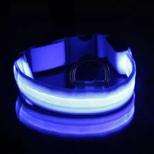 Без бренду Led, що світиться, нашийник для собак і кішок 36-46 см Синій (00024MaxR)