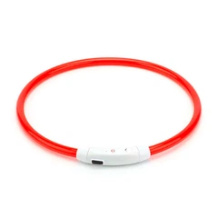 EcoToys Нашийник для собак LED червоний що світиться 50 см 6647