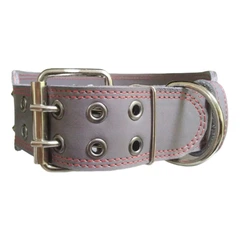 Нашийник для собаки шкіряний з шипами Lockdog, Д 52-62 см, Ш 6 см (ld093_XL)