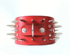 Нашийник для собаки шкіряний з шипами Lockdog, Д 30-40 см, Ш 8 см (ld052_M)