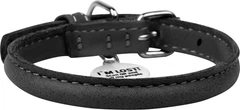 Нашийник для собак шкіряний Collar WAUDOG Soft з QR паспортом, круглий, M, Д 13 мм, Дов 45-53 см (02501)
