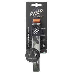 M Pets M-Pets Wild Jungle Collar Dog - Нашийник з принтом джунглі для маленьких, середніх і великих порід собак M/2x31-40 см (6953182726067)