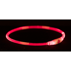 Нашийник для собак Trixie Flash Light Ring USB S-M - червоний