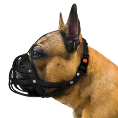 Barksi Намордник Bronzedog Водоотталкивающий Биотановый Французский Бульдог Черный 28 х 5 см (4905)
