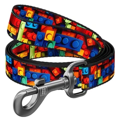 Повідець для собак Waudog Nylon Блоки L/XXL 25 мм х 300 см (762-4056 Col)