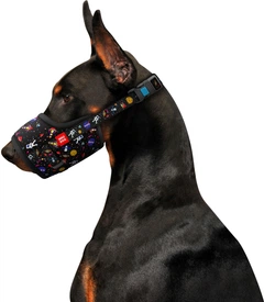 Намордник Collar WAUDOG Nylon №3 обхват 25-34 см малюнок NASA (ротвейлер, сенбернар, кане-корсо, ньюфаундленд) (5390)