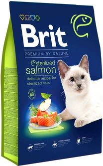 Brit Premium Корм з м'ясо та м'ясні субпродукти риба індичка рослинного походження (овочі, бобові та фрукти) лосось для дорослих котів