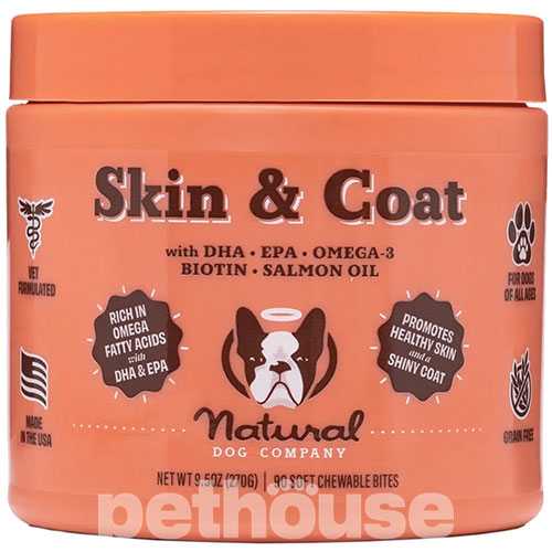 Natural Dog Company Добавка Skin&Coat Вітамінний комплекс для собак