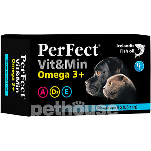 PerFect Vit&Min Omega3+ для котів і собак, 0,5 грама