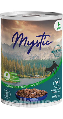 Mystic Вологий корм (шматочки в желе) з курка м'ясо та м'ясні субпродукти ягня для собак