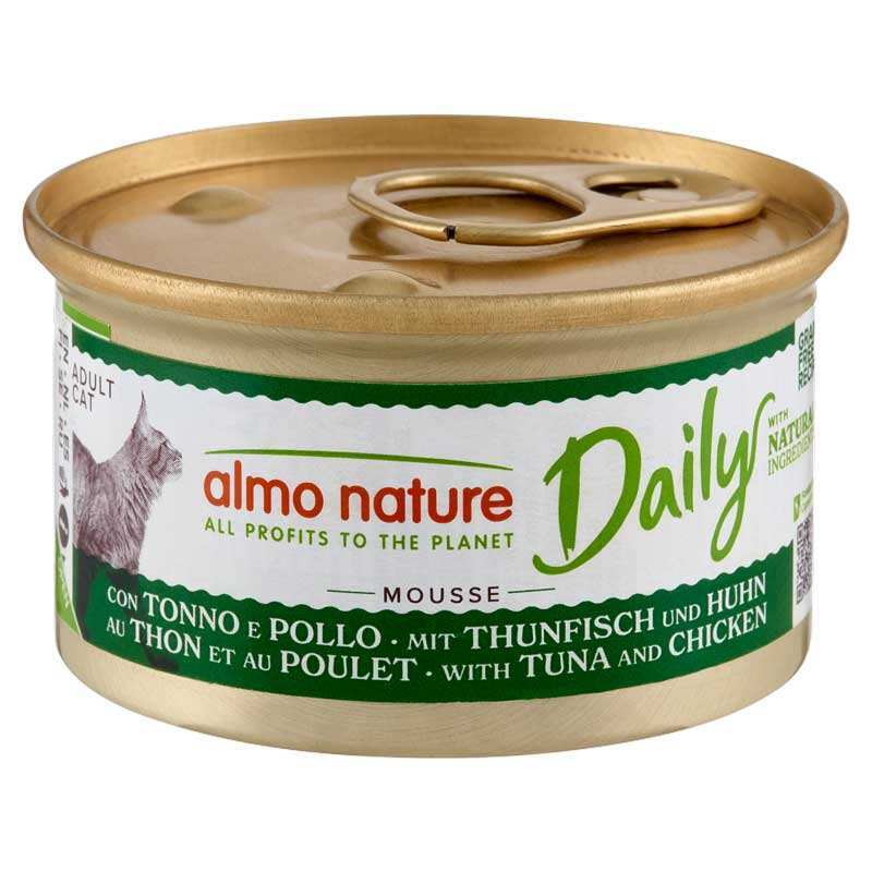 Almo Nature Корм з курка м'ясо та м'ясні субпродукти риба тунець для котів
