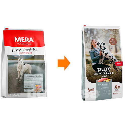 Mera Pure Sensitive Dog Adult Fresh Meat Truthahn & Kartoffel